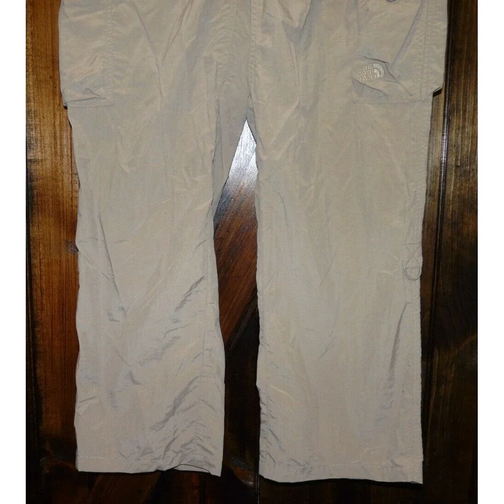 The North Face Cargo Pants Mens Large Short Tan Gorpcore Nylon Hiking Outdoor